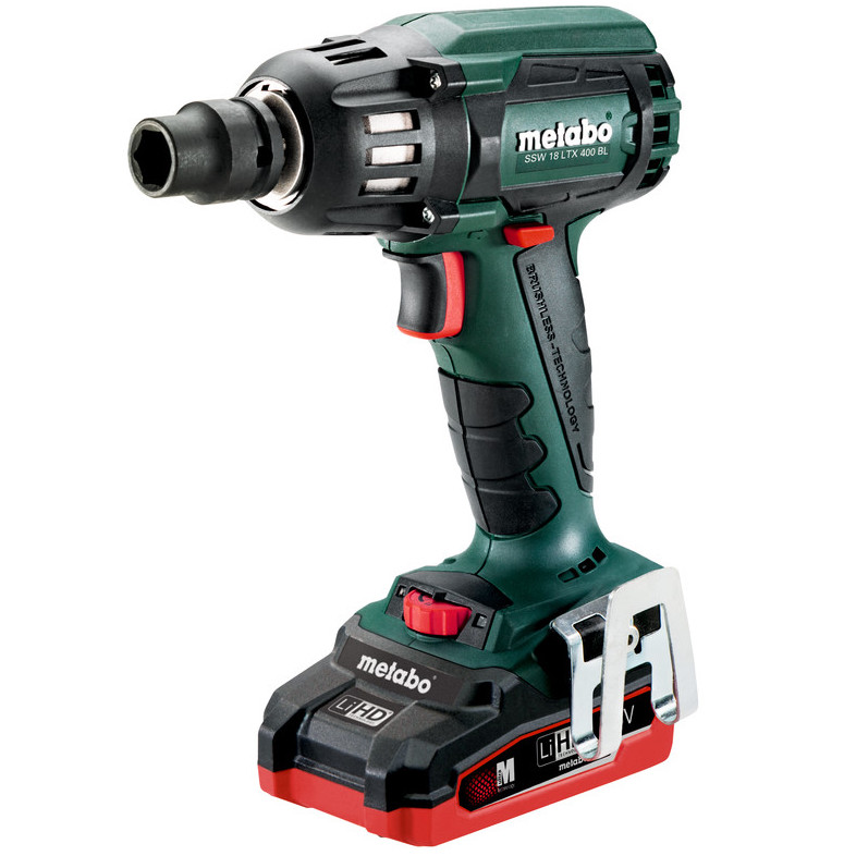 Metabo Cordless Impact Wrench 18V, 1/2, 400Nm, 2kg SSW18LTX400BL - Click Image to Close
